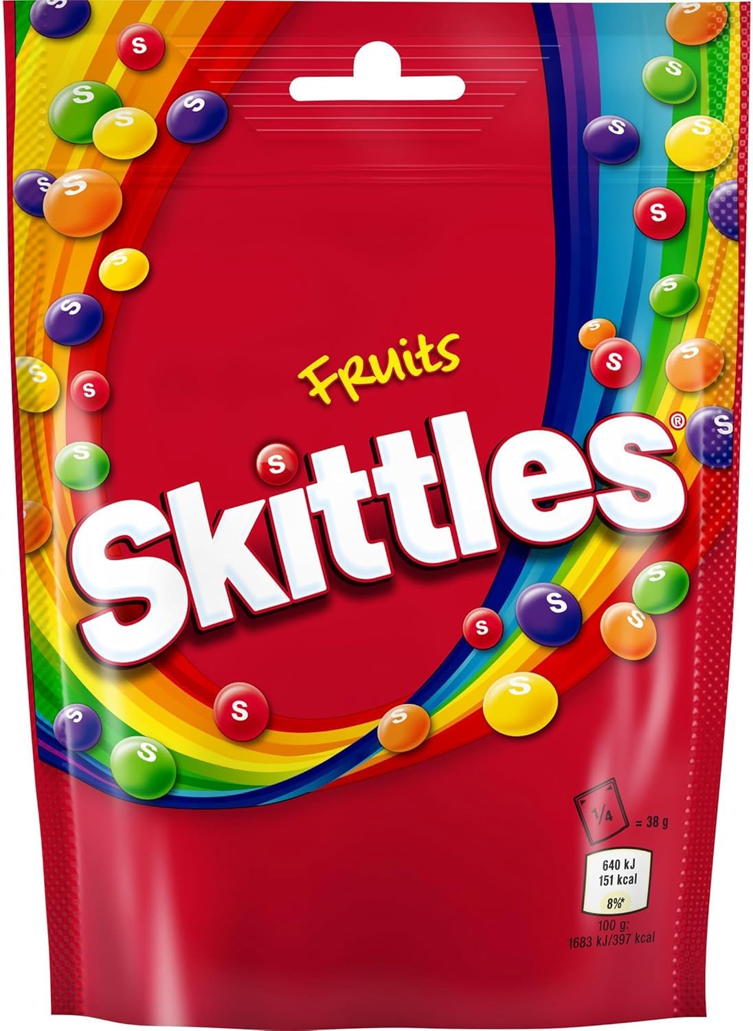 Skittles Fruit Sweets Pouch - Chewy Candy Variety, 136g 1