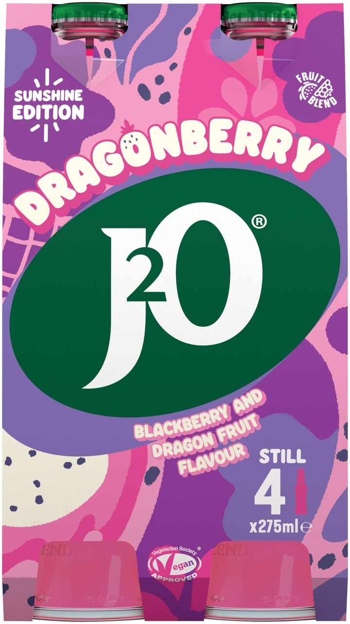 J2O Blackberry & Dragonfruit 275ml Bottle (Pack of 4)