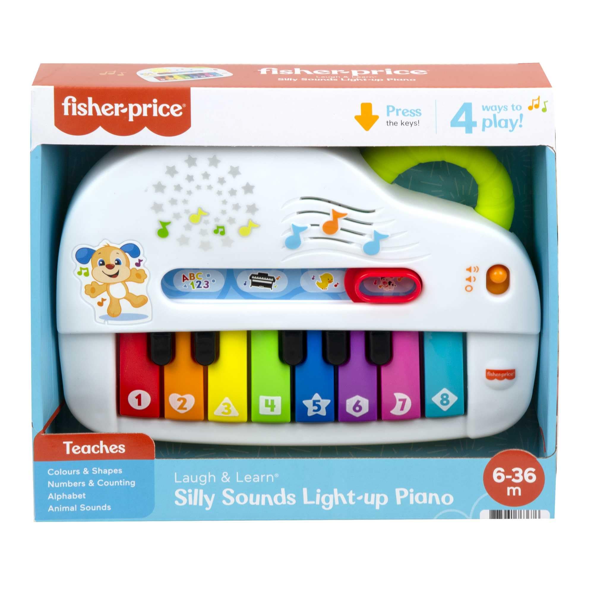 Fisher-Price Silly Sounds Light-Up Piano - Educational Musical Toy for Babies & Toddlers 6-36 Months 2