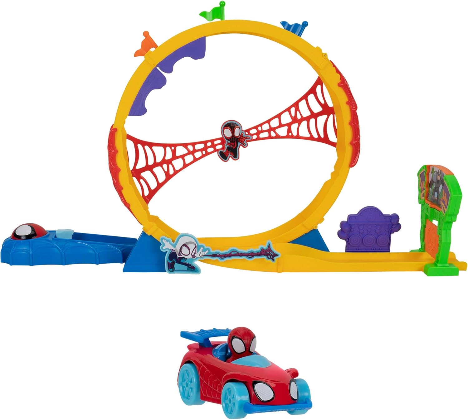 MARVEL Spidey and His Amazing Friends - Amazing Metals Super Loop Track Set - 28-Inch 1