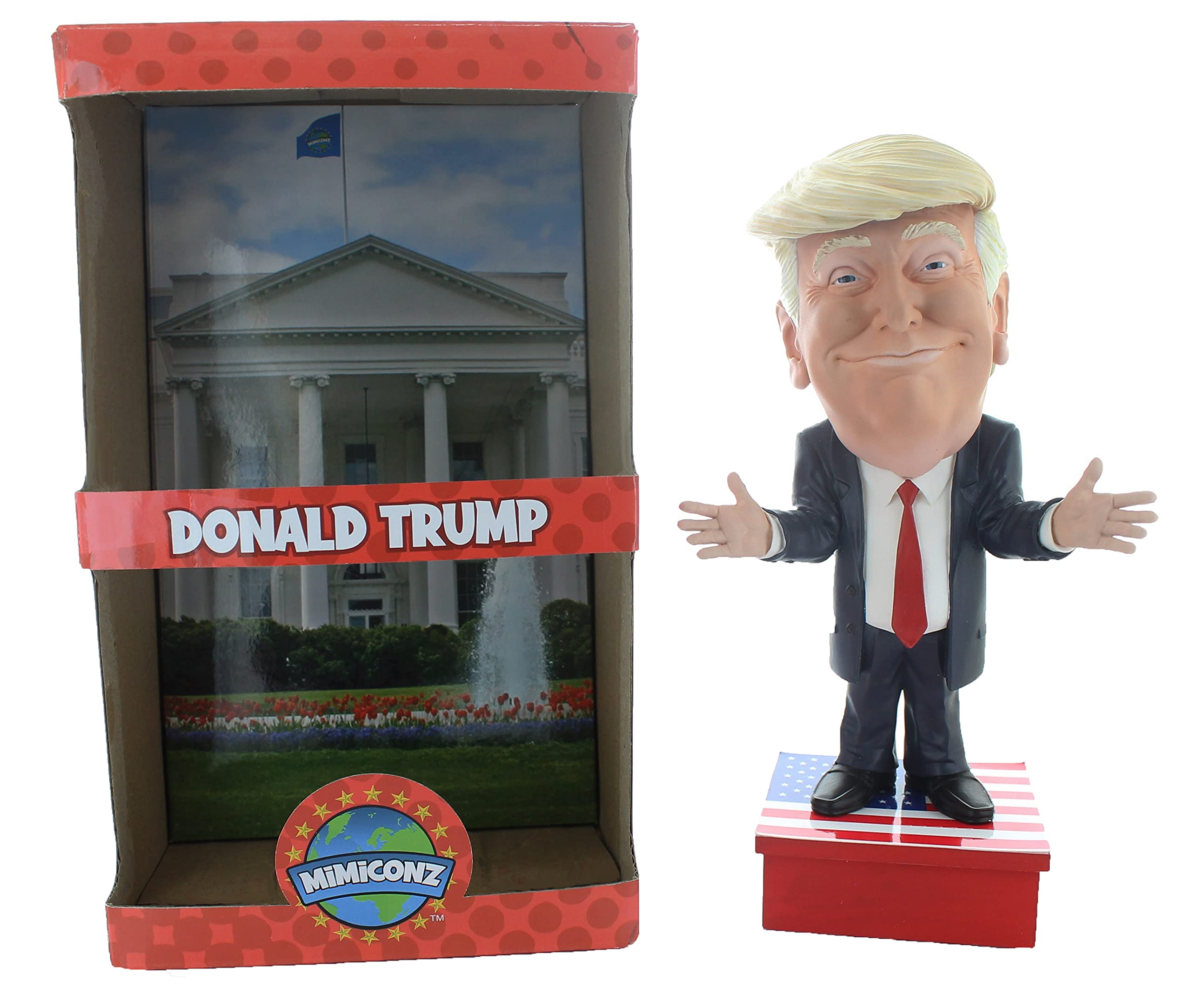 Mimiconz Donald Trump World Leaders Chibi Figure - 20cm Hand-Painted PVC Miniature 4