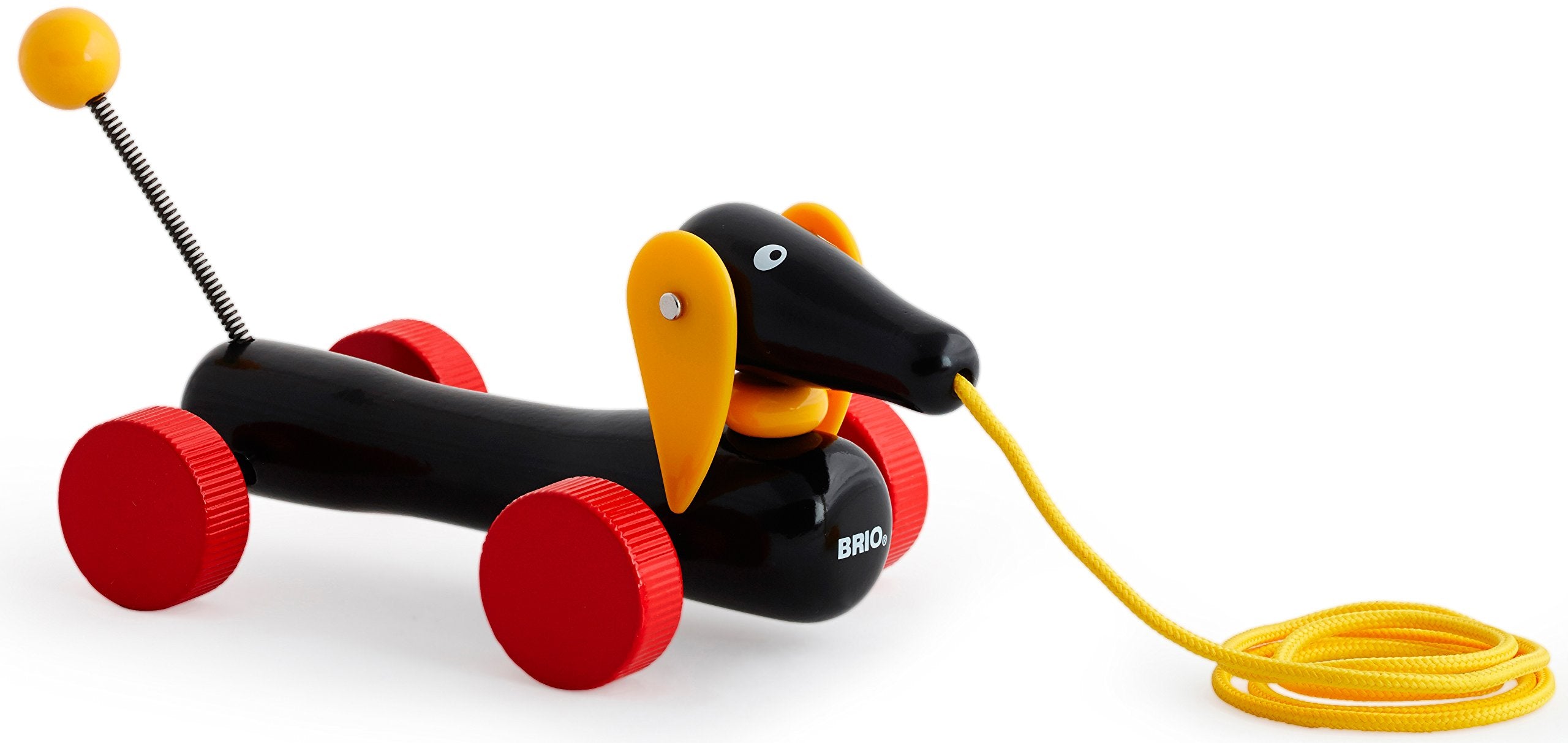 BRIO Dachshund Sausage Dog Pull-Along Toy - Promotes Motor Skills | FSC Wood | Ages 12 Months+ 8