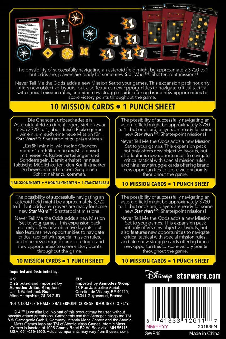 Atomic Mass Games Star Wars: Shatterpoint Never Tell Me the Odds Mission Pack