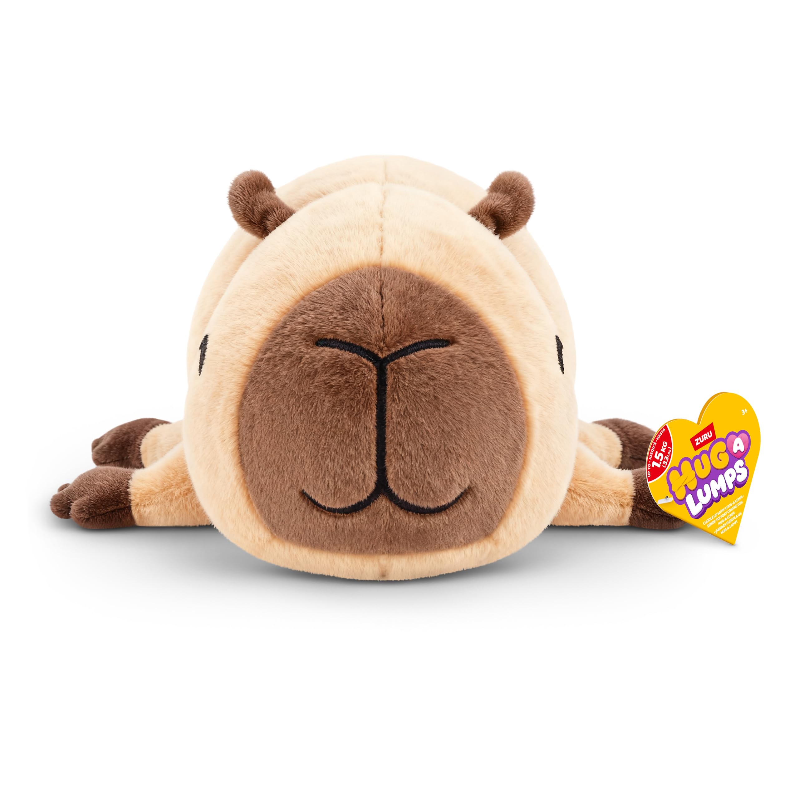Hug-A-Lumps Capybara Connie Soft Doll - Weighted Plush for Calm & Comfort | Medium Size 8