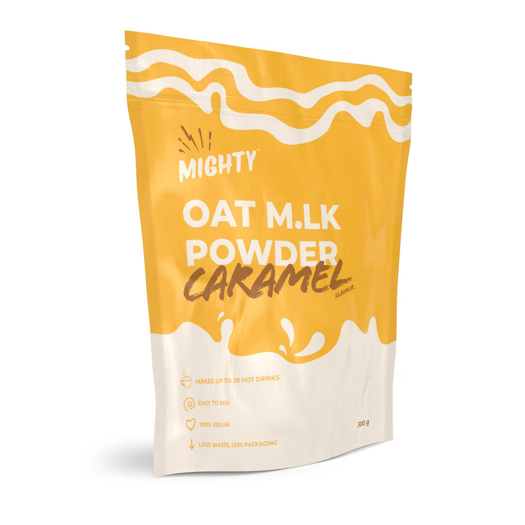 Vega - Mighty Caramel Oat M.LK Powder (300g Bag, Makes Up to 30 Hot Drinks)