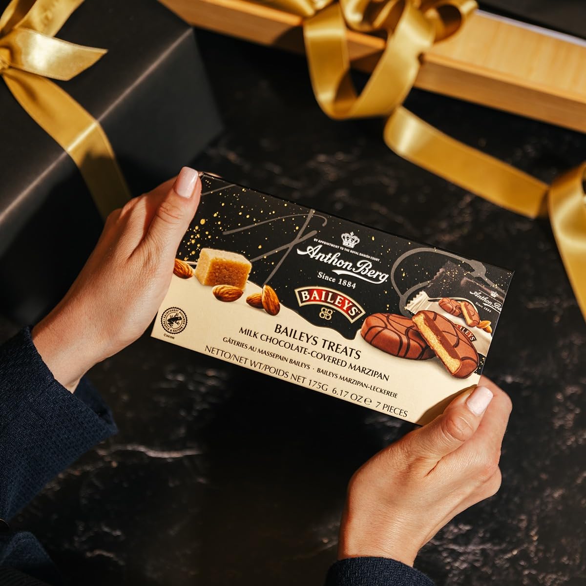 Anthon Berg Baileys Treats - Milk Chocolate Covered Marzipan with Baileys Flavor, 175g 4