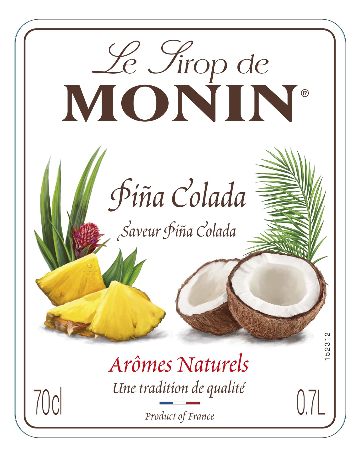Monin Pina Colada Sirup 700ml Glasflasche 5