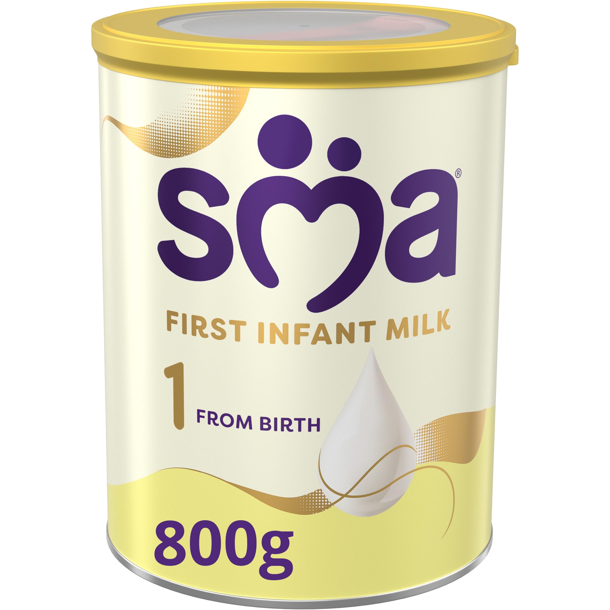 SMA First Infant Babymilchpulvernahrung – Ab Geburt, 800 g