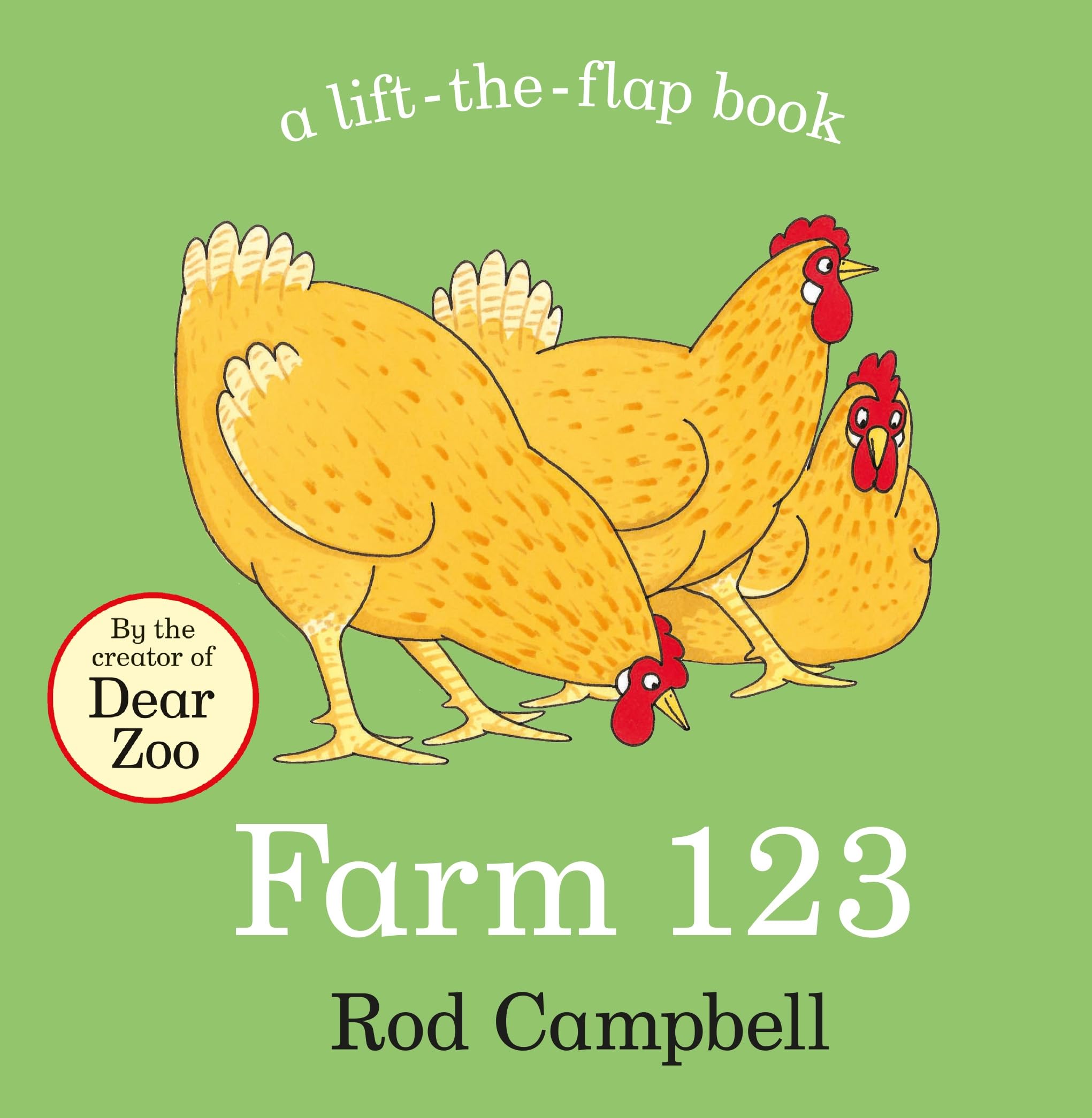 MACMILLAN Farm 123: Lift-the-Flap Animal Counting Board Book | Ages 1-3 | Rod Campbell