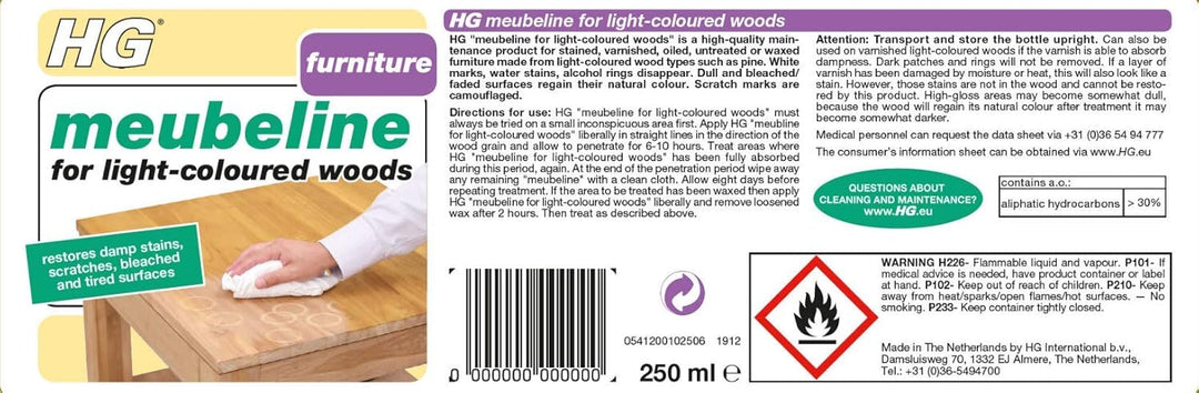 HG - Furniture Restorer for Light Wood 250ml