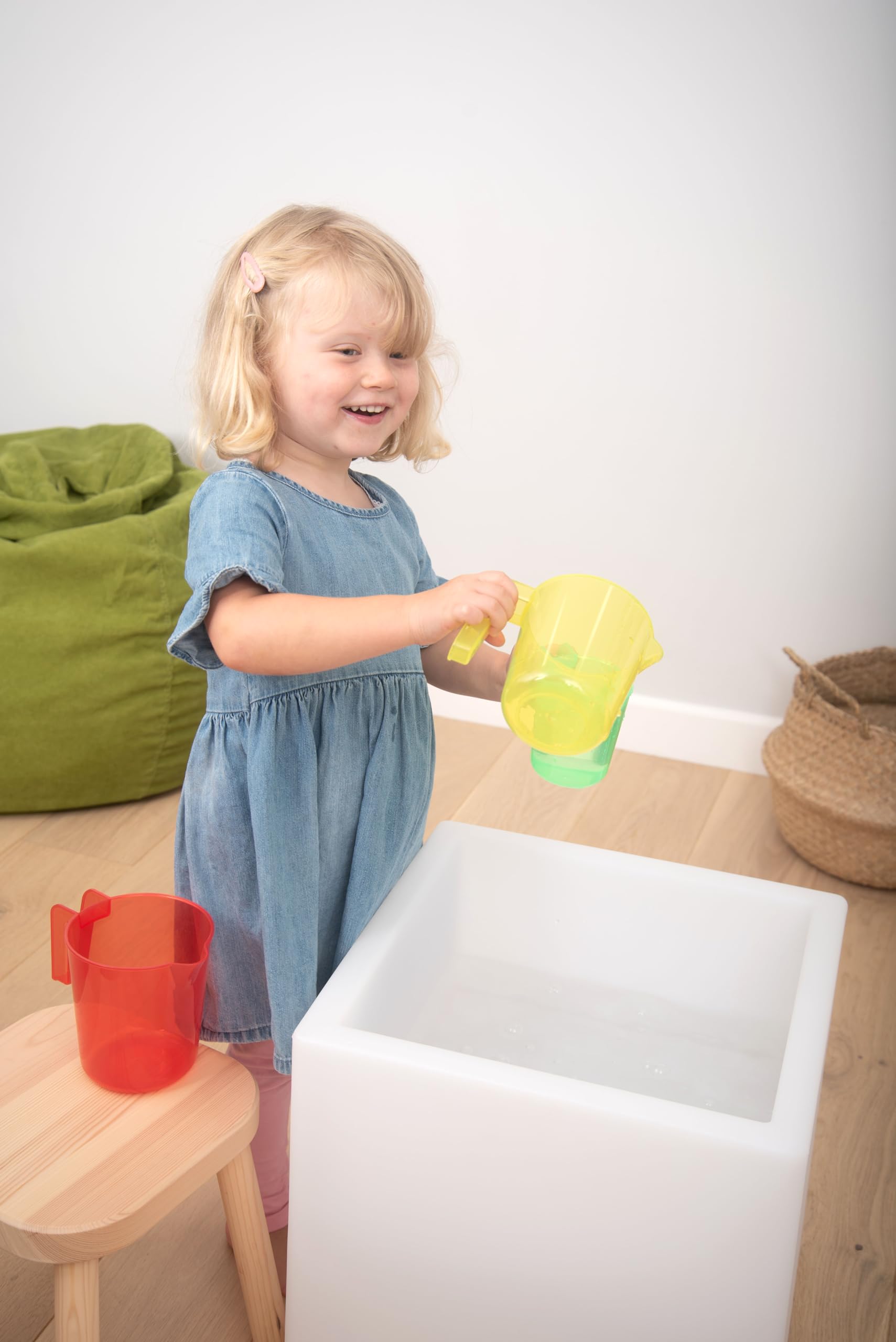 TickiT Translucent Colour Nesting Jugs - 3-Piece Sand & Water Play Set for Toddlers 12M+ 16