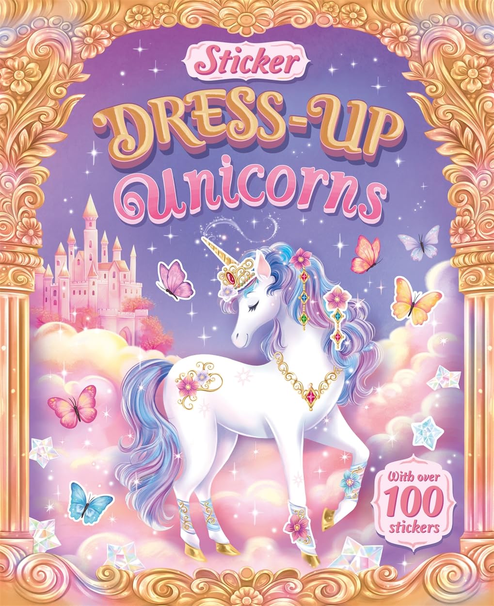 Igloo Books Sticker Dress-Up Unicorns Papercrafts Book | Ages 4-6 | Paperback