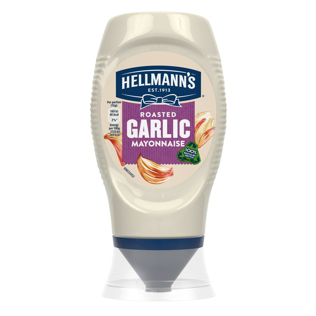 Hellmann's Roasted Garlic Mayonnaise Condiment - Squeeze Bottle (253g)