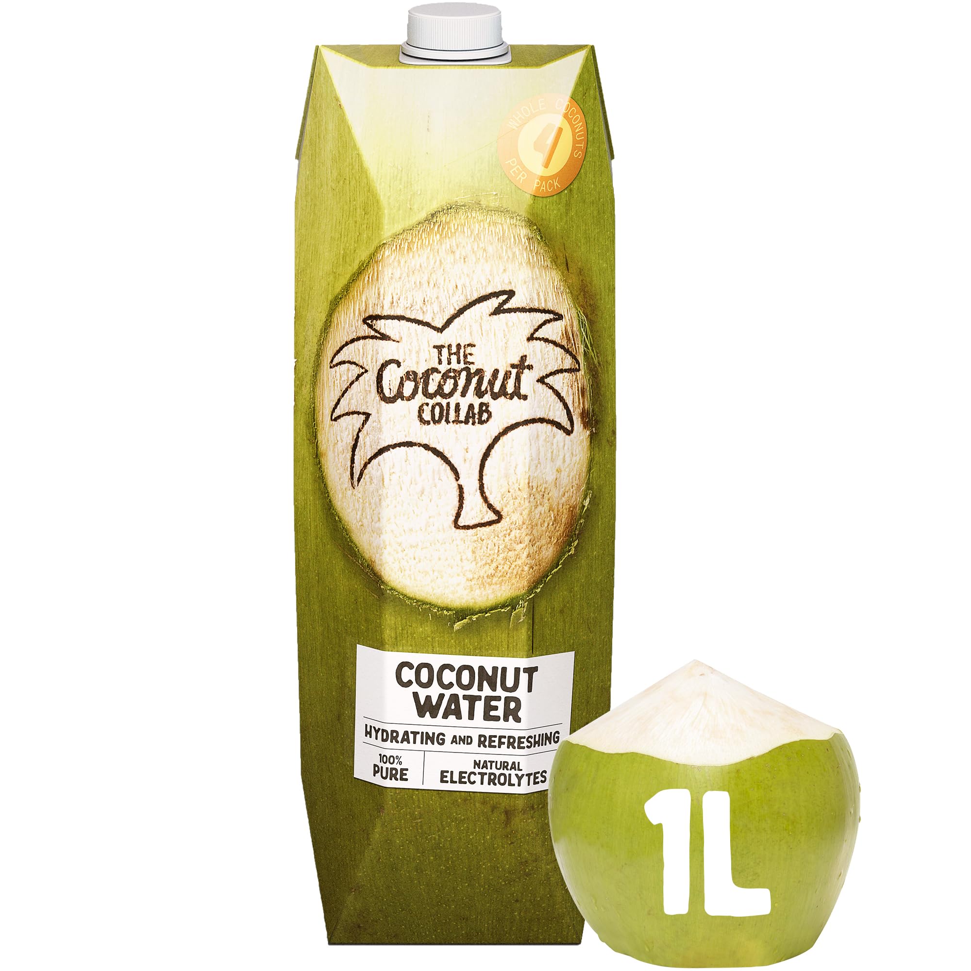 The Coconut Collaborative Coconut Water - 100% Pure, Single Origin, No Added Sugar | 1 L
