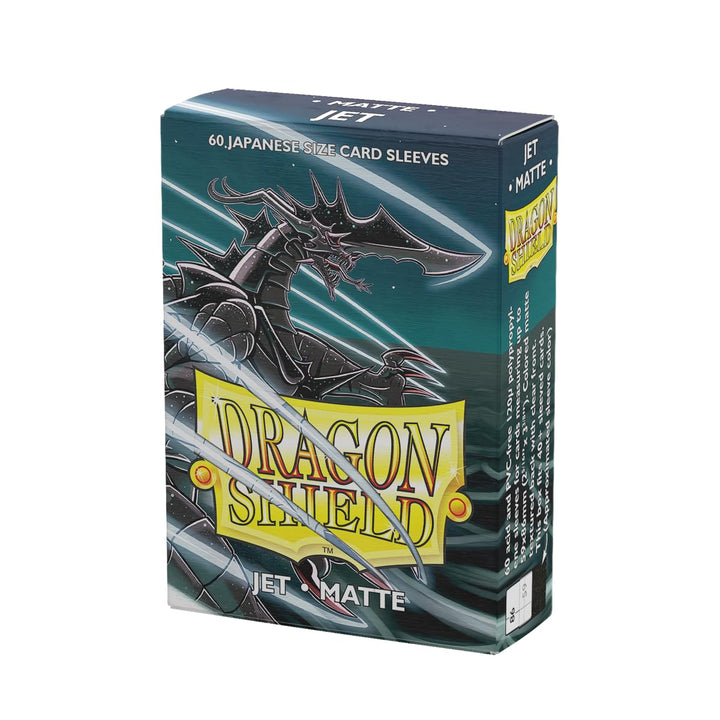 Dragon Shield Matte Japanese Size Sleeves 60pk - Jet Black, Multicolored