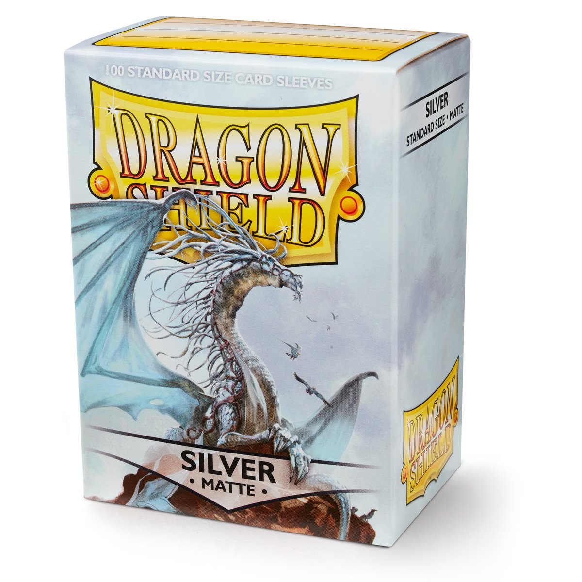 Dragon Shield Matte Standard Size Sleeves 100 Pack - Silver 2