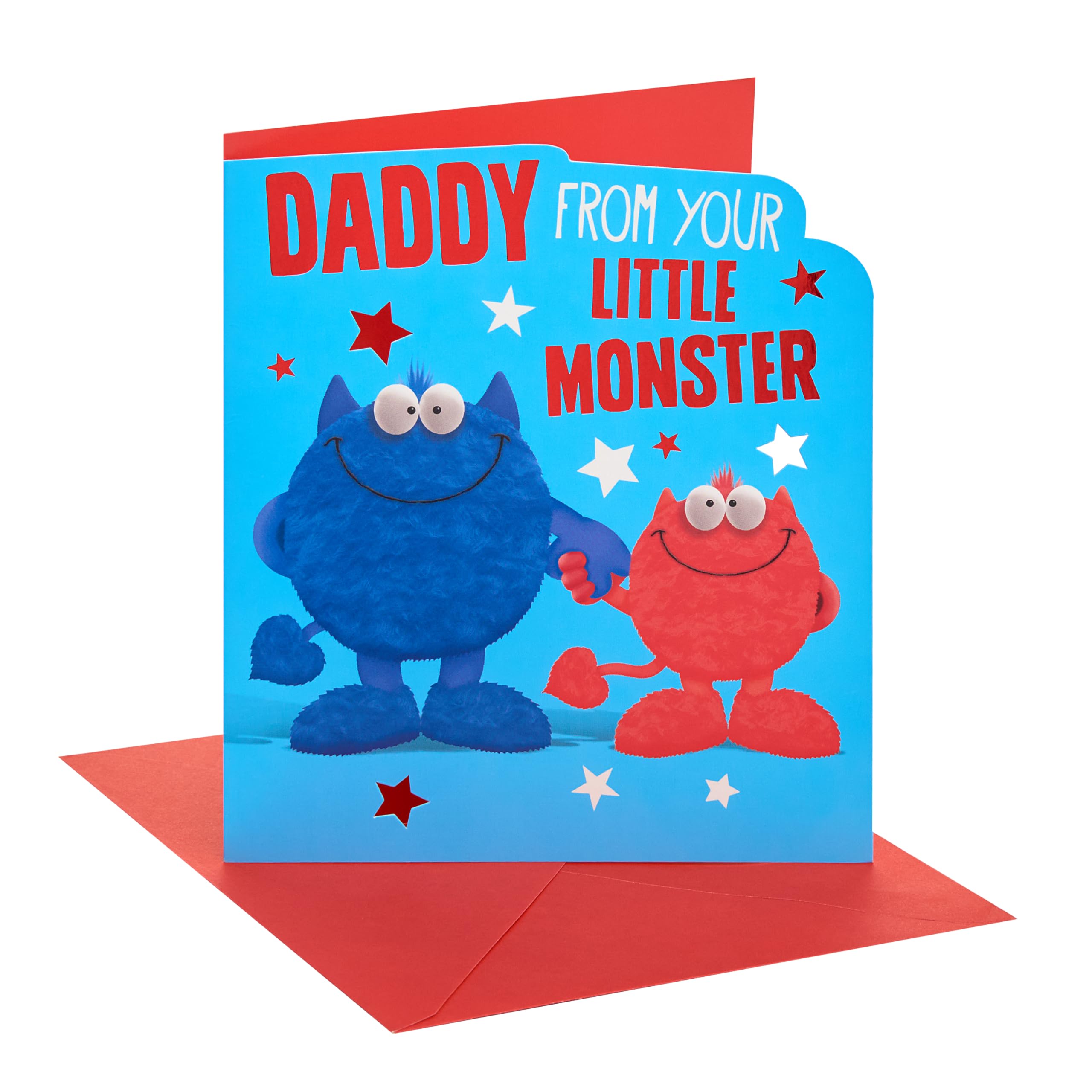 UK Greetings Father's Day Card for Daddy | Monster Illustration | 15.9 x 18.4 cm