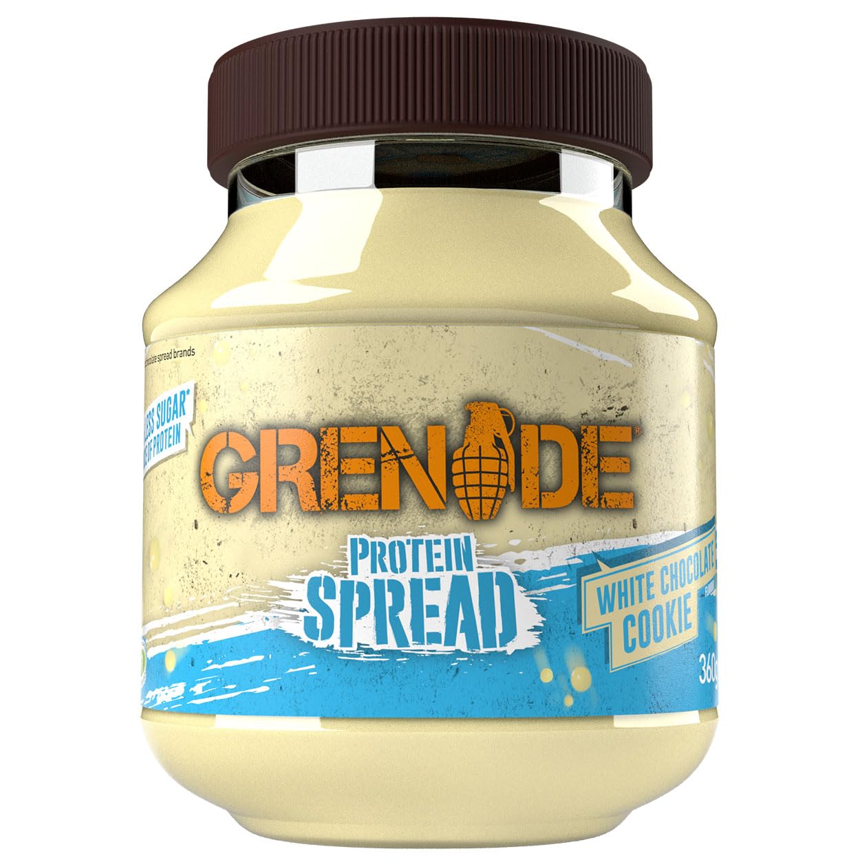 Grenade White Chocolate Cookie Protein Spread - 20% Protein | Low Sugar | 360 g Jar