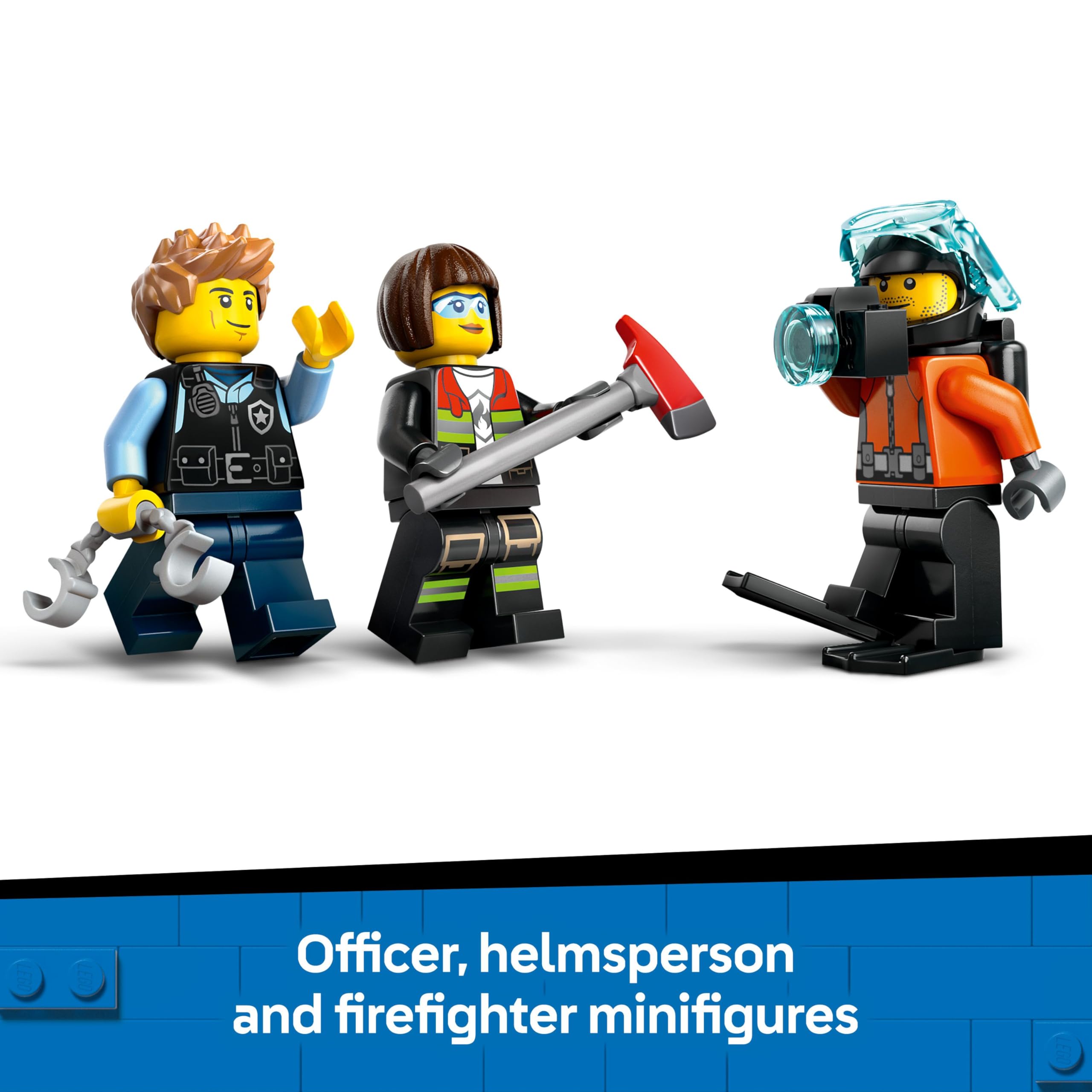 LEGO City 60462 Helicopter, Fire Truck & Submarine Remix Building Set | Ages 7+ 6