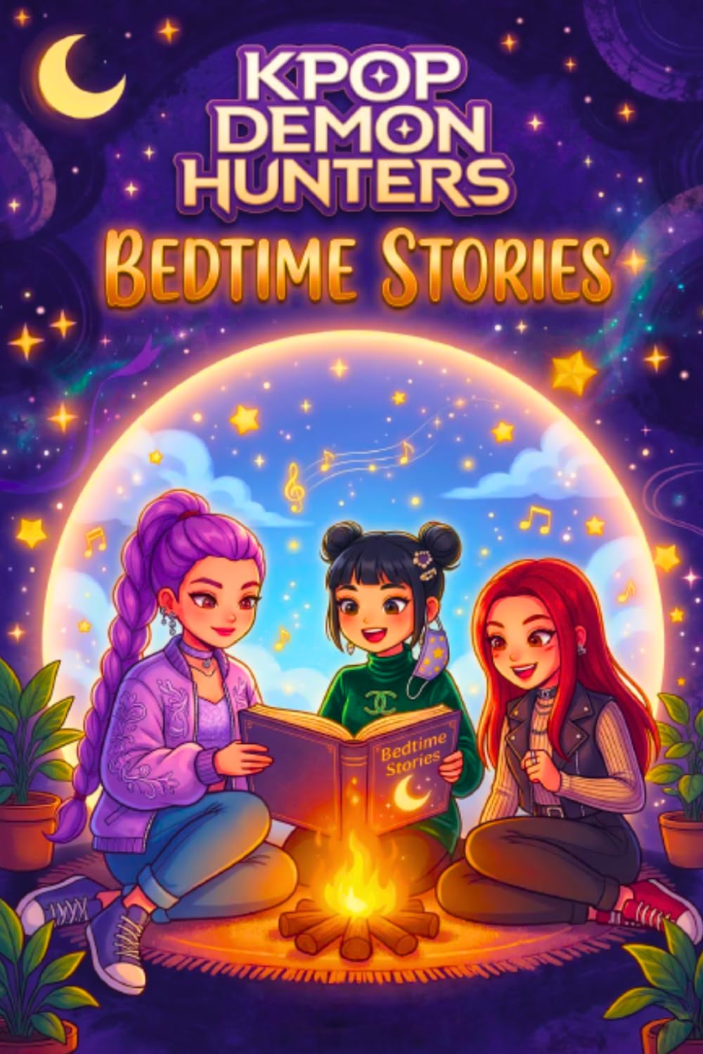 Kpop Demon Hunters Bedtime Stories - Action & Adventure Fantasy | Large Print Paperback 1