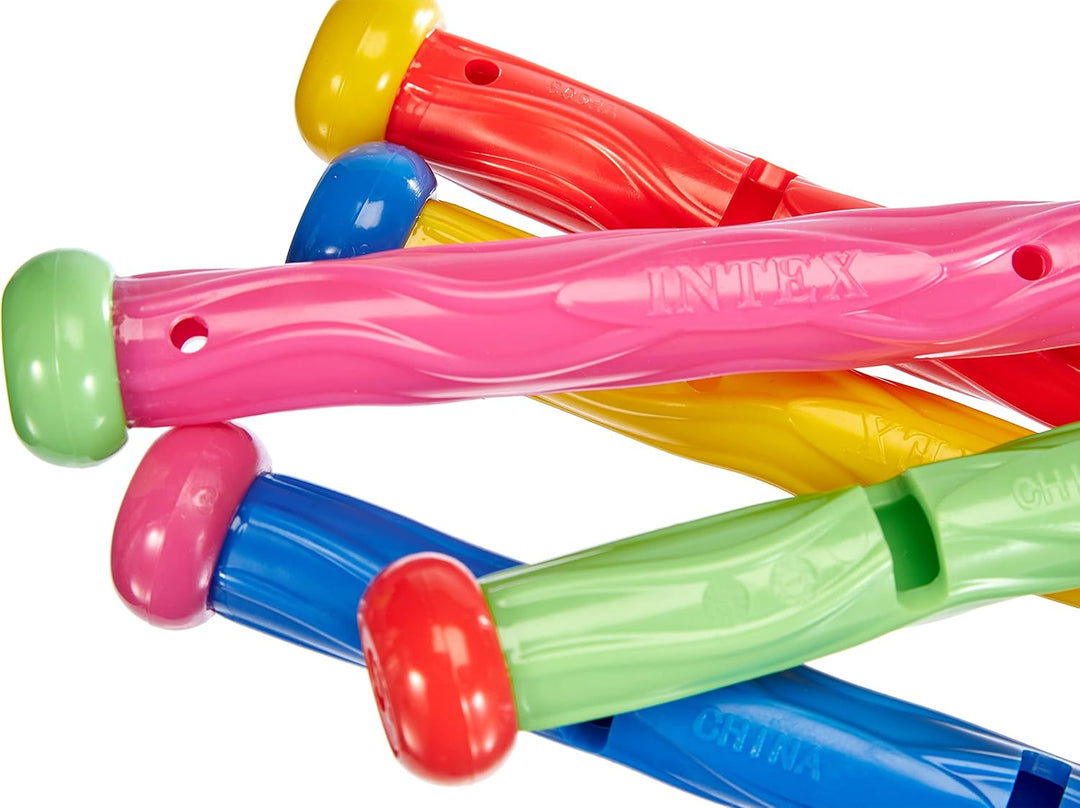 Intex Summer Fun Dive Sticks - Pack of 5 Soft Flexible Pool Toys for Kids 6+
