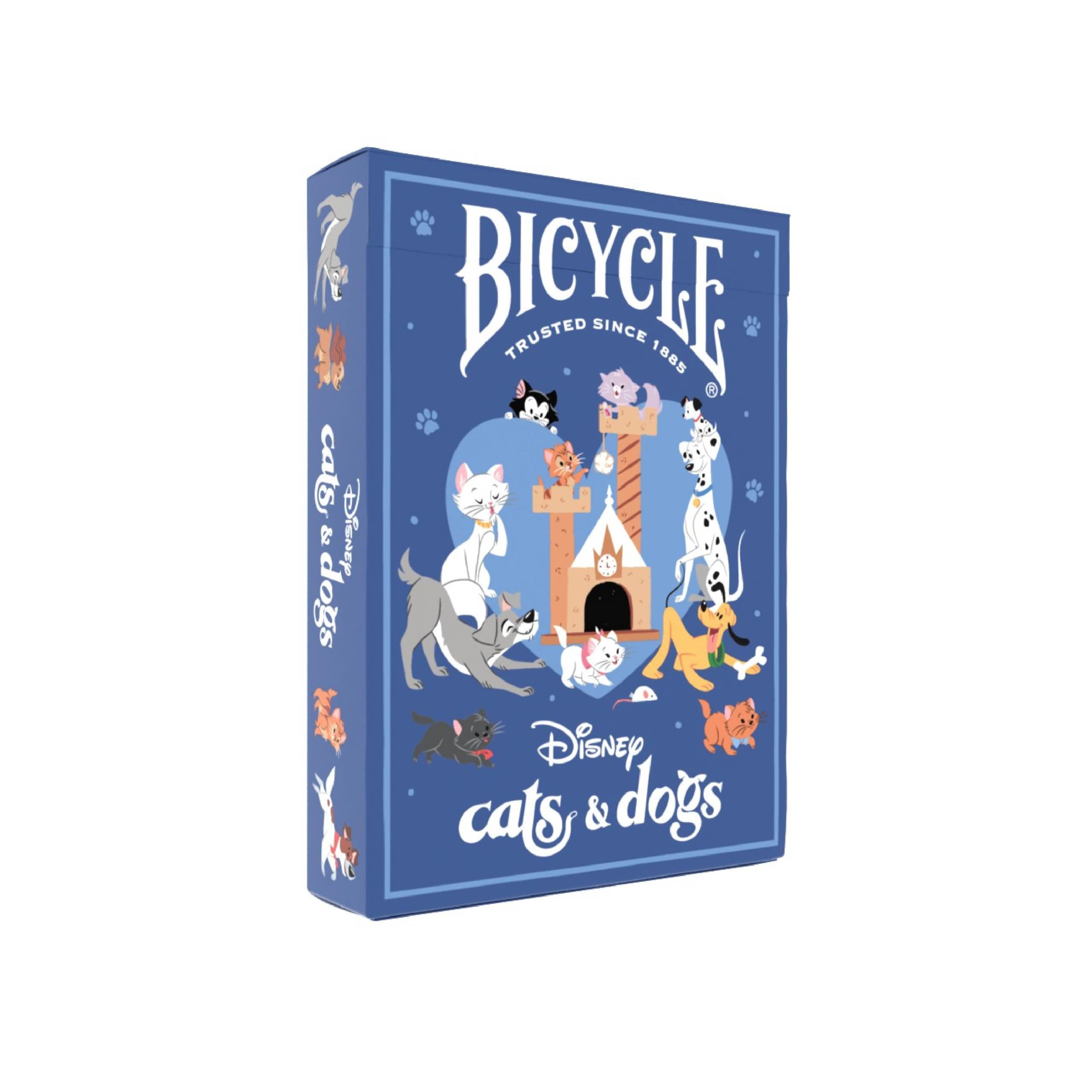 Bicycle Disney Cat and Dogs Playing Cards - Custom Design | Air Cushion Finish | Unisex Adult
