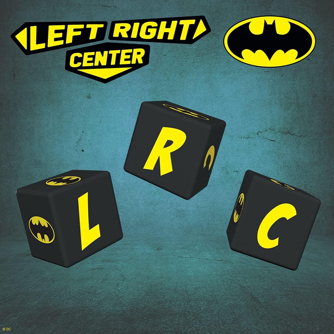 USAopoly Batman Edition Left Right Center Dice Game (LR010-103-002103-24)