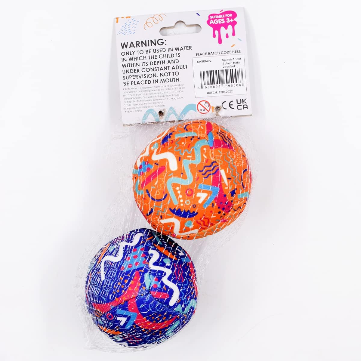 Splash About Splash Balls - Fun Lightweight Neoprene Water Play Balls for Kids 2