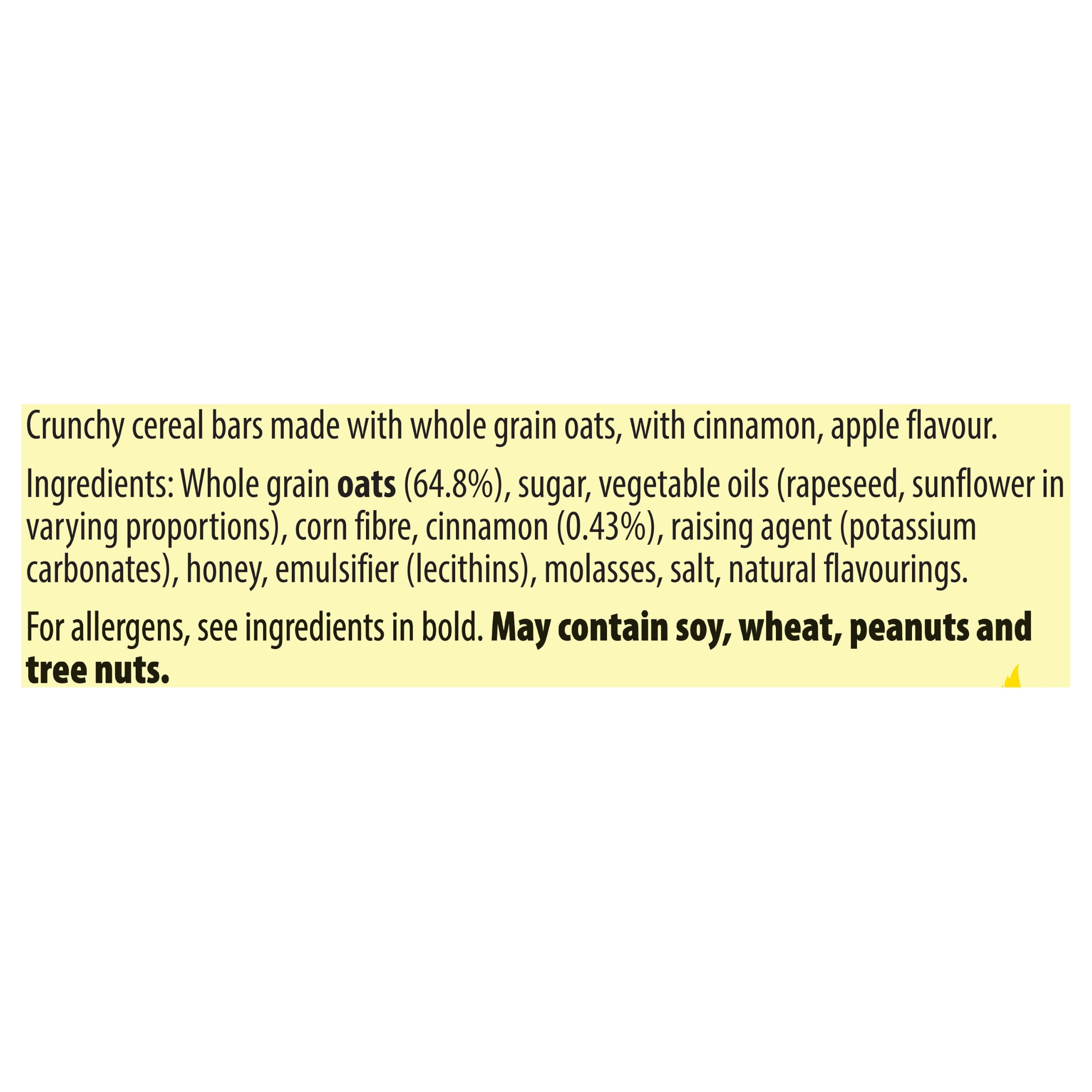 Nature Valley Crunchy Apple Cinnamon Whole Grain Oat Bars - High Fibre | 5 x 42g Bars 5