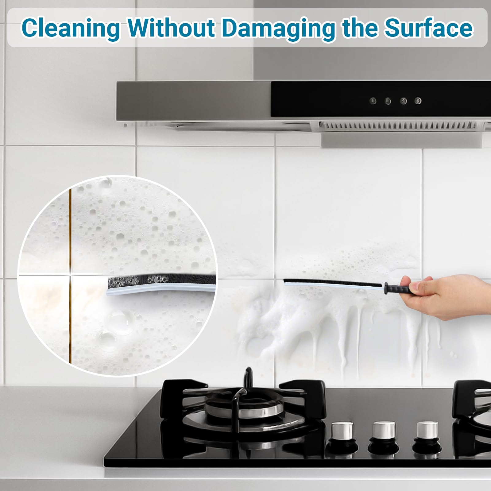 Alyvisun - 3 Pack Crevice Cleaning Brush for Hard-to-Reach Spaces 3