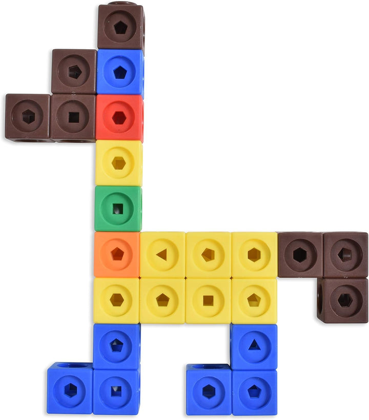 EDX Education Math Cubes - 100-Piece Linking Cube Set for Early Learning