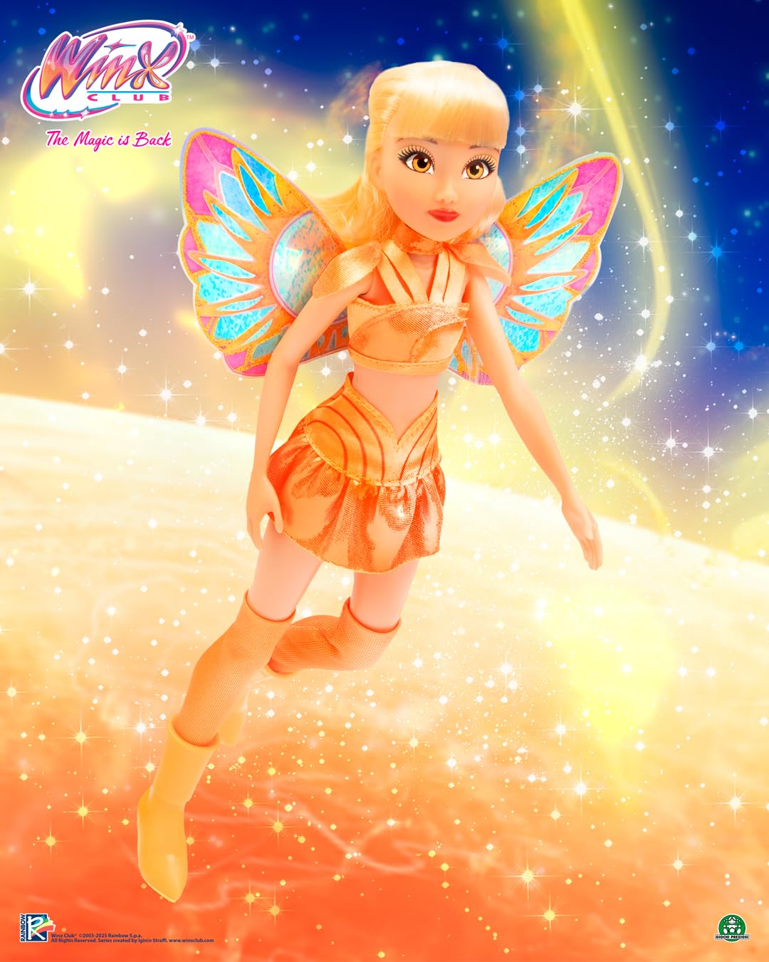 Winx Club Stella Fairy Doll - Glitter Wings, Articulated Joints, Removable Wings | 30.5 cm | Ages 4+ 7