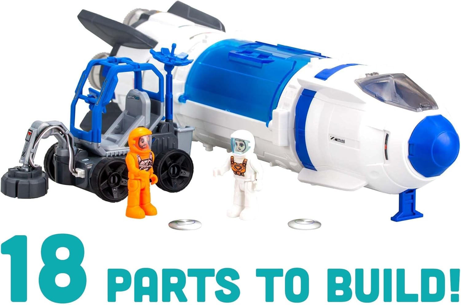 Silverlit Astropod Deluxe - Buildable STEM Space Rocket with Real Vapour Effects & Metal Detector 3