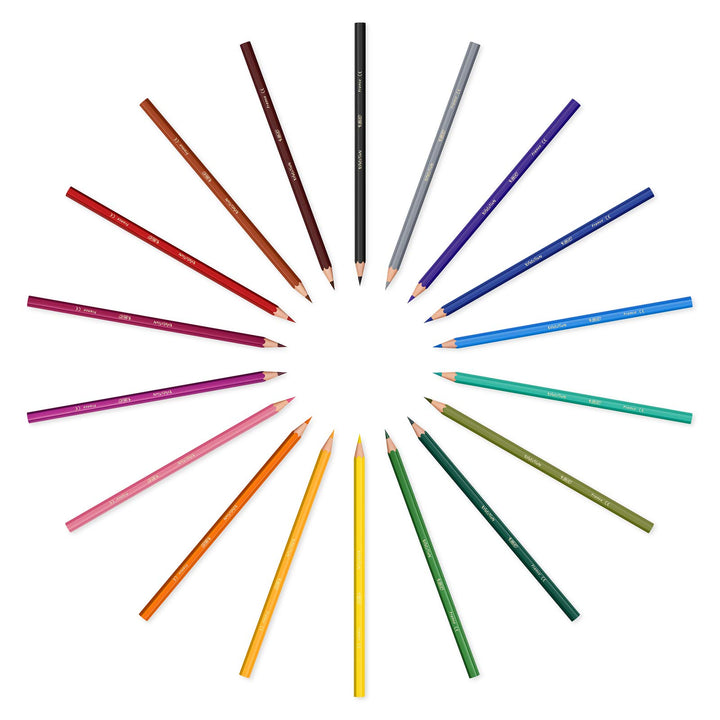 BIC Kids Evolution Ecolutions Coloured Pencils - 18-Pack, Eco-Friendly, Ages 5+