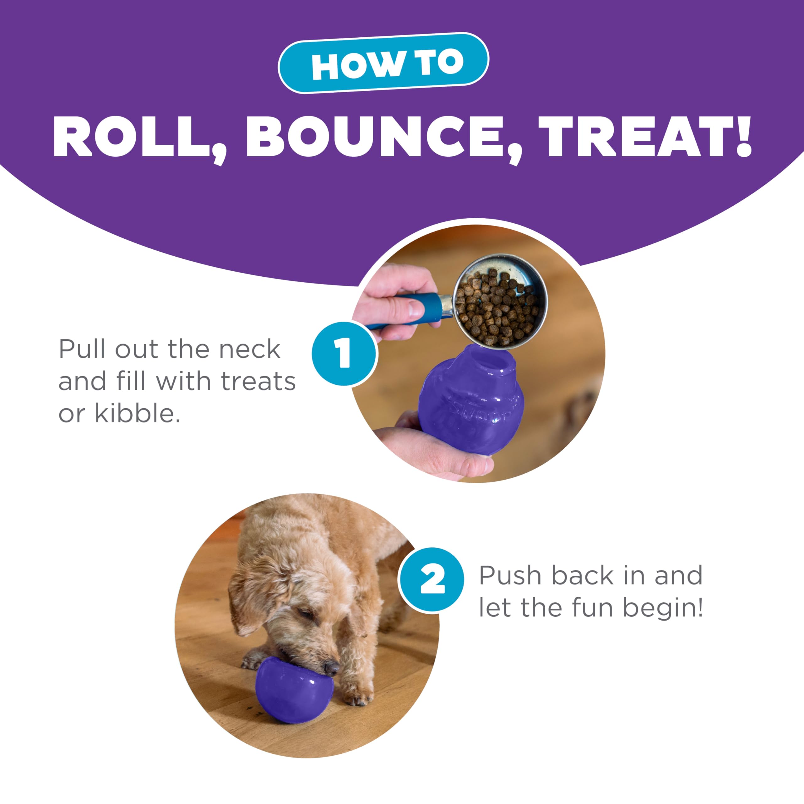 Outward Hound Lil' Snoop Treat Dispensing Dog Toy | Durable Orbee-Tuff | Mint Scented | Small Dogs 5