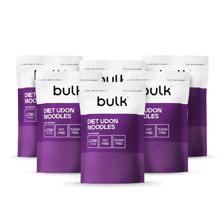 Bulk Diet Udon Noodles - Konjac Noodles, 200g Pack of 6, Low-Calorie, Gluten-Free, High-Fibre