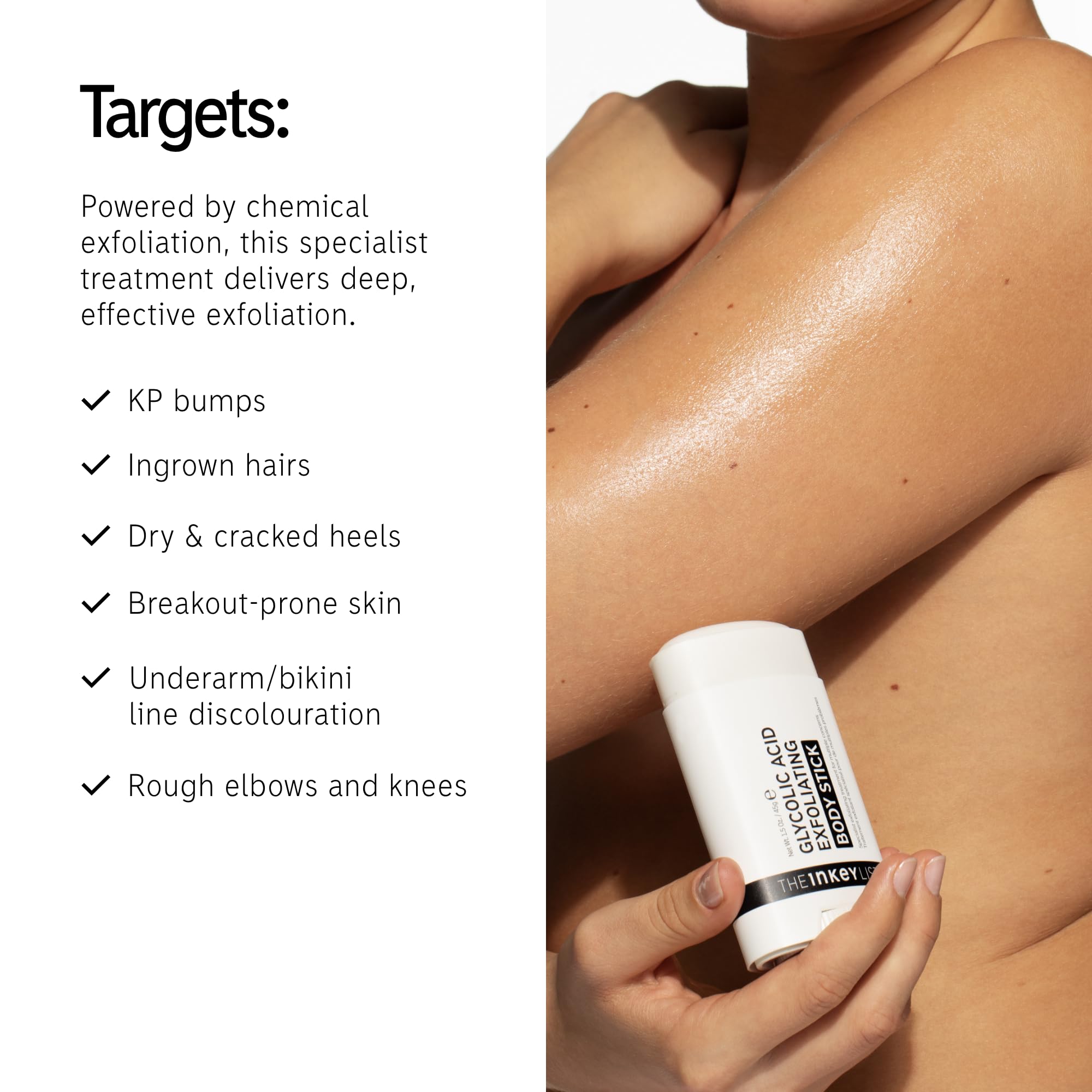 The INKEY List Glycolic Acid Exfoliating Body Stick (45g) 3