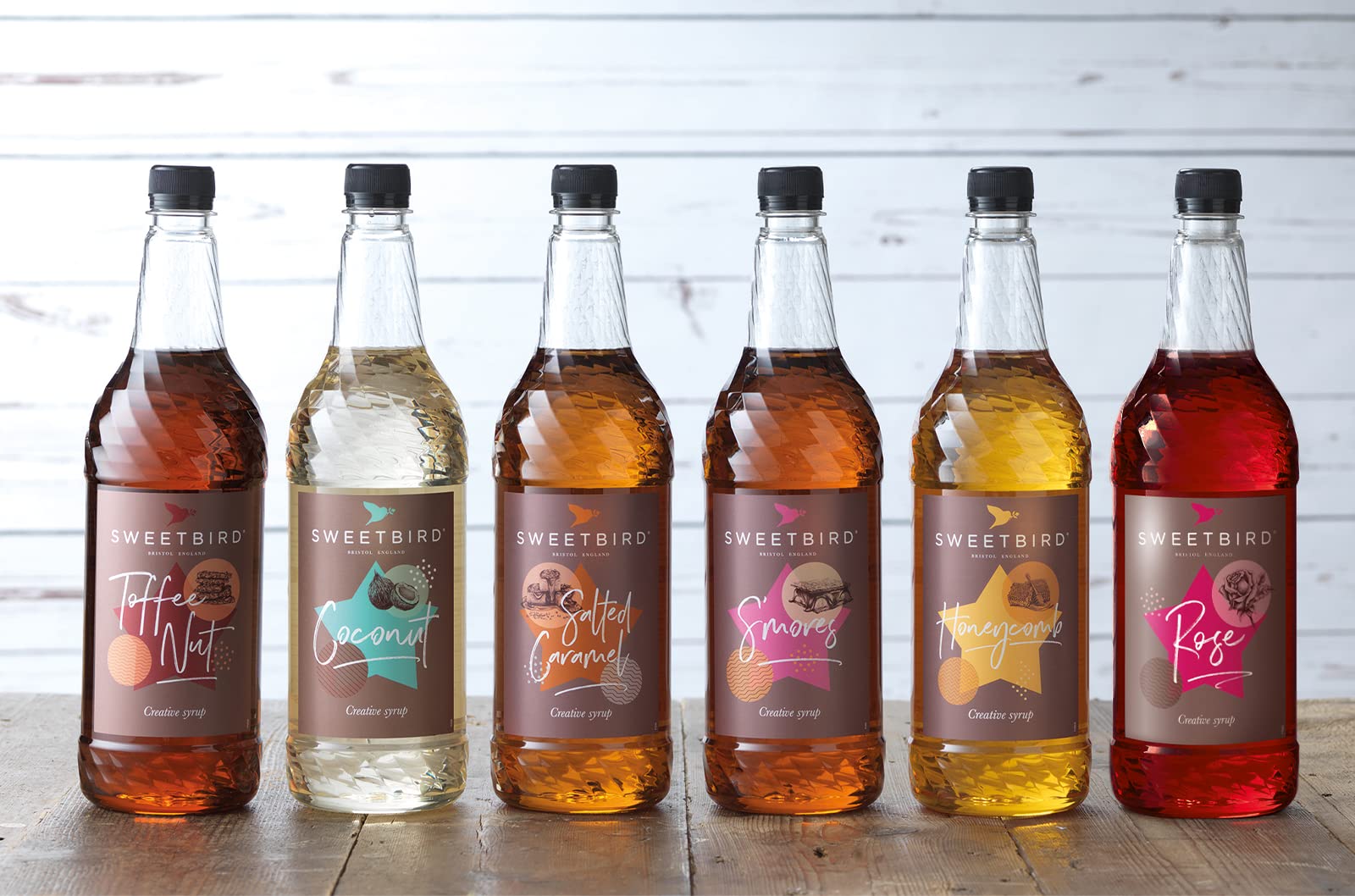 Sweetbird Honeycomb Syrup - 1 Litre | Vegan Friendly | Natural Colours & Flavours 4