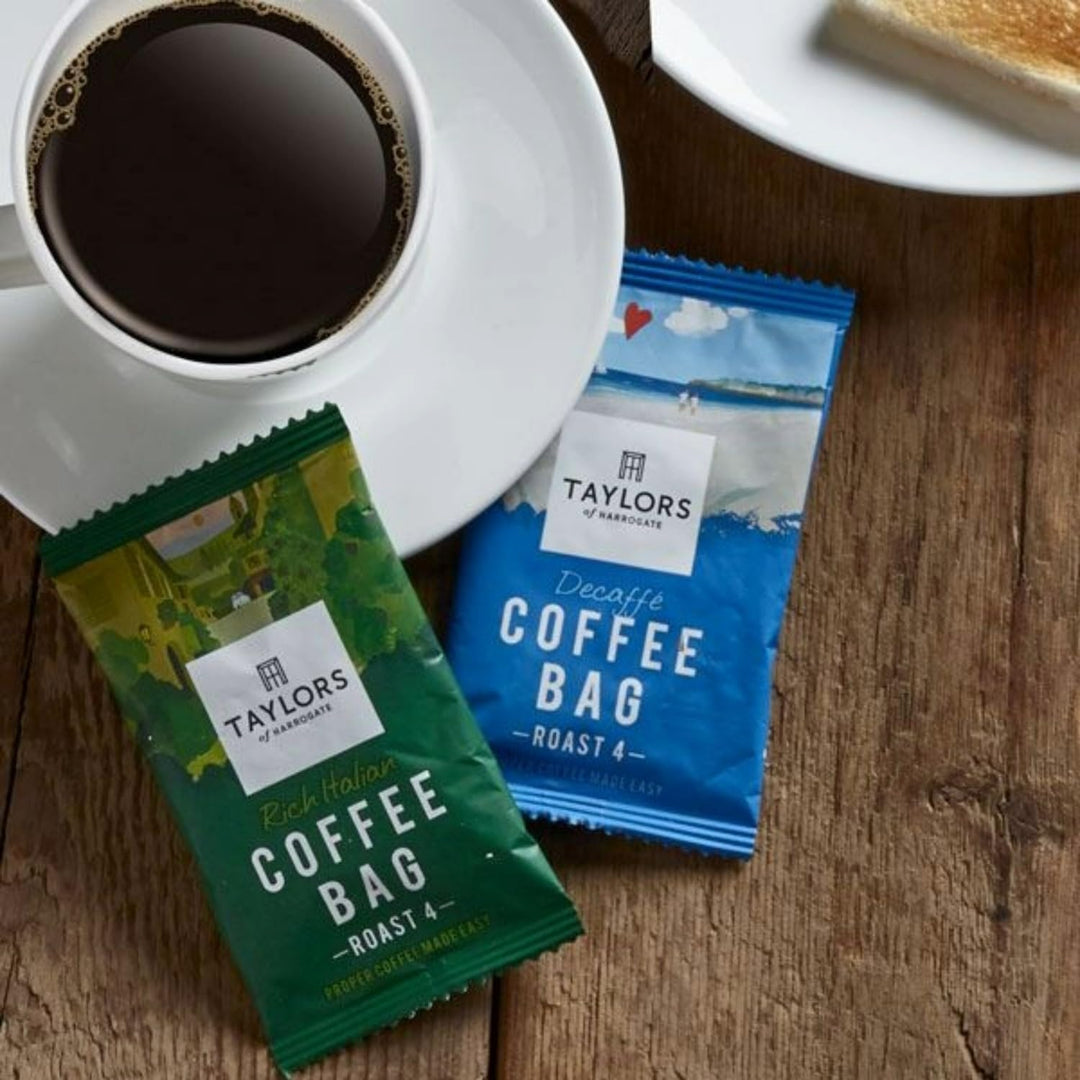 Taylors of Harrogate Decaffe Coffee Bags, 80 Enveloped Bags
