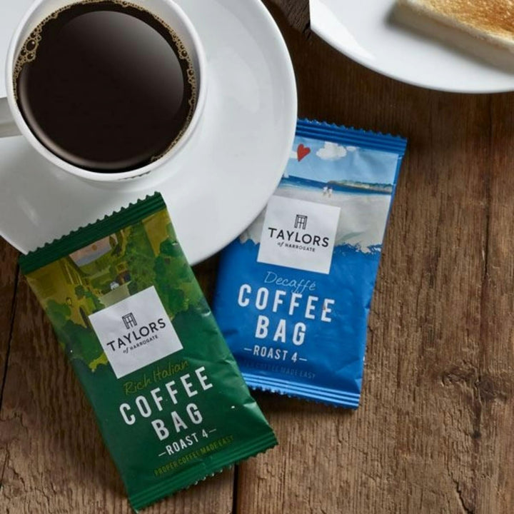 Taylors of Harrogate Decaffe Coffee Bags, 80 Enveloped Bags
