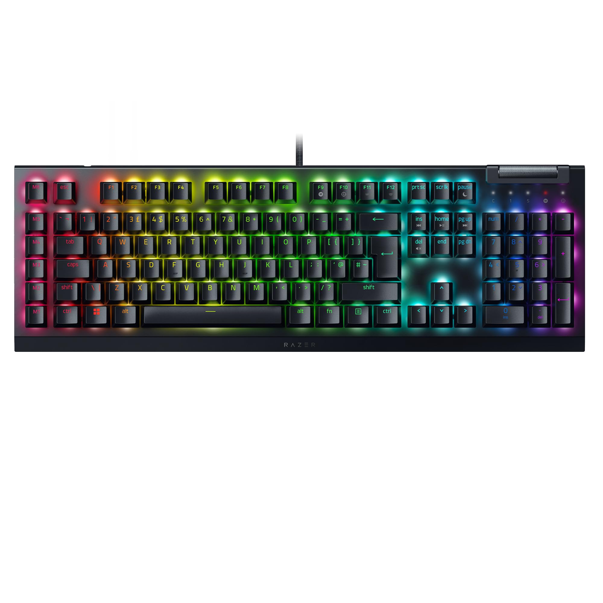 Razer BlackWidow V4 X Mechanical Gaming Keyboard - Green Clicky Switch | Chroma RGB 1
