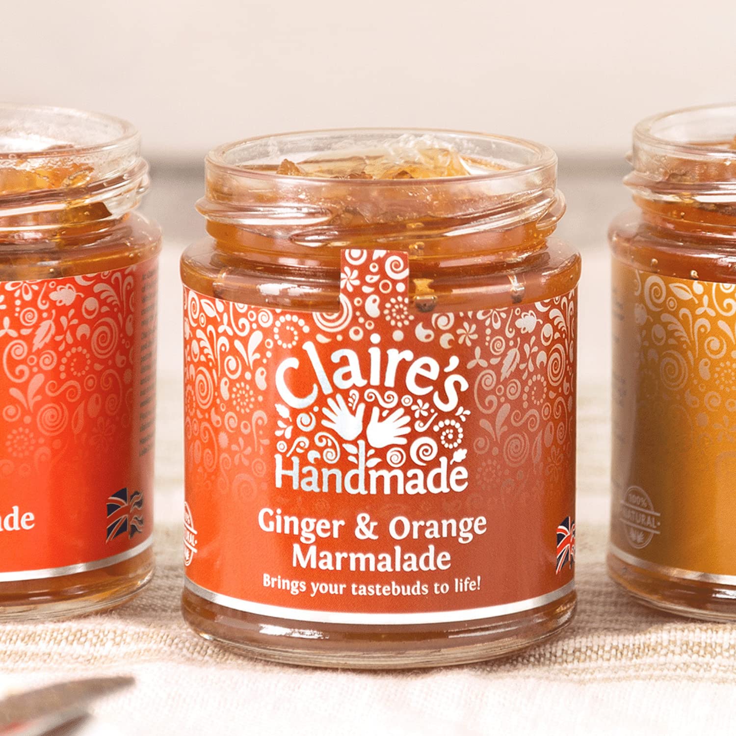 Claire's Handmade Ginger and Orange Marmalade (227g) - Traditionally Made with Real Ginger Root 2