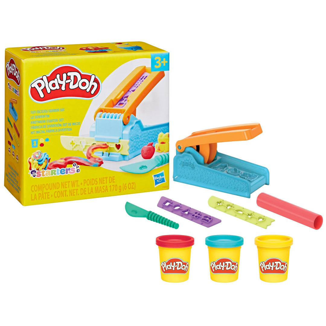 Play-Doh Fun Factory Starter Set - Squeeze & Shape Play for Kids Age 3+
