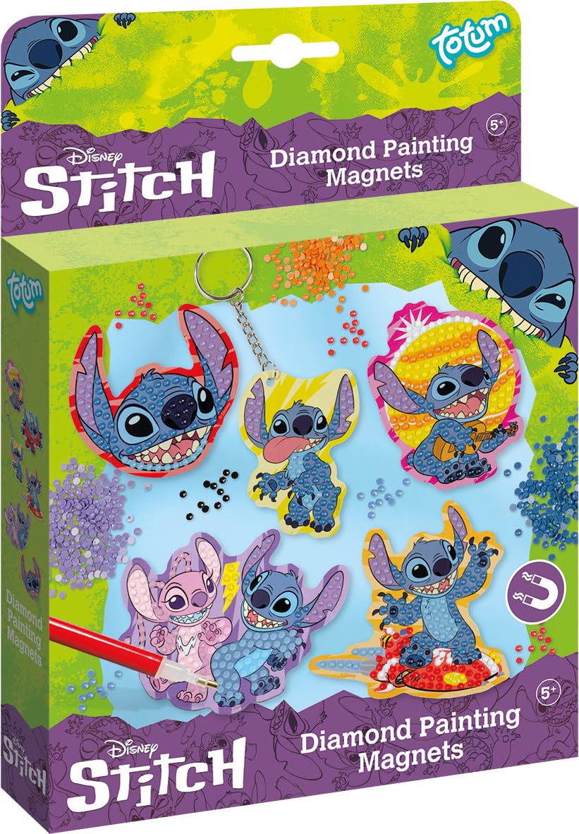 Totum Stitch Diamond Craft and Magnetic Fun - Stitch Diamond Art Kit 1