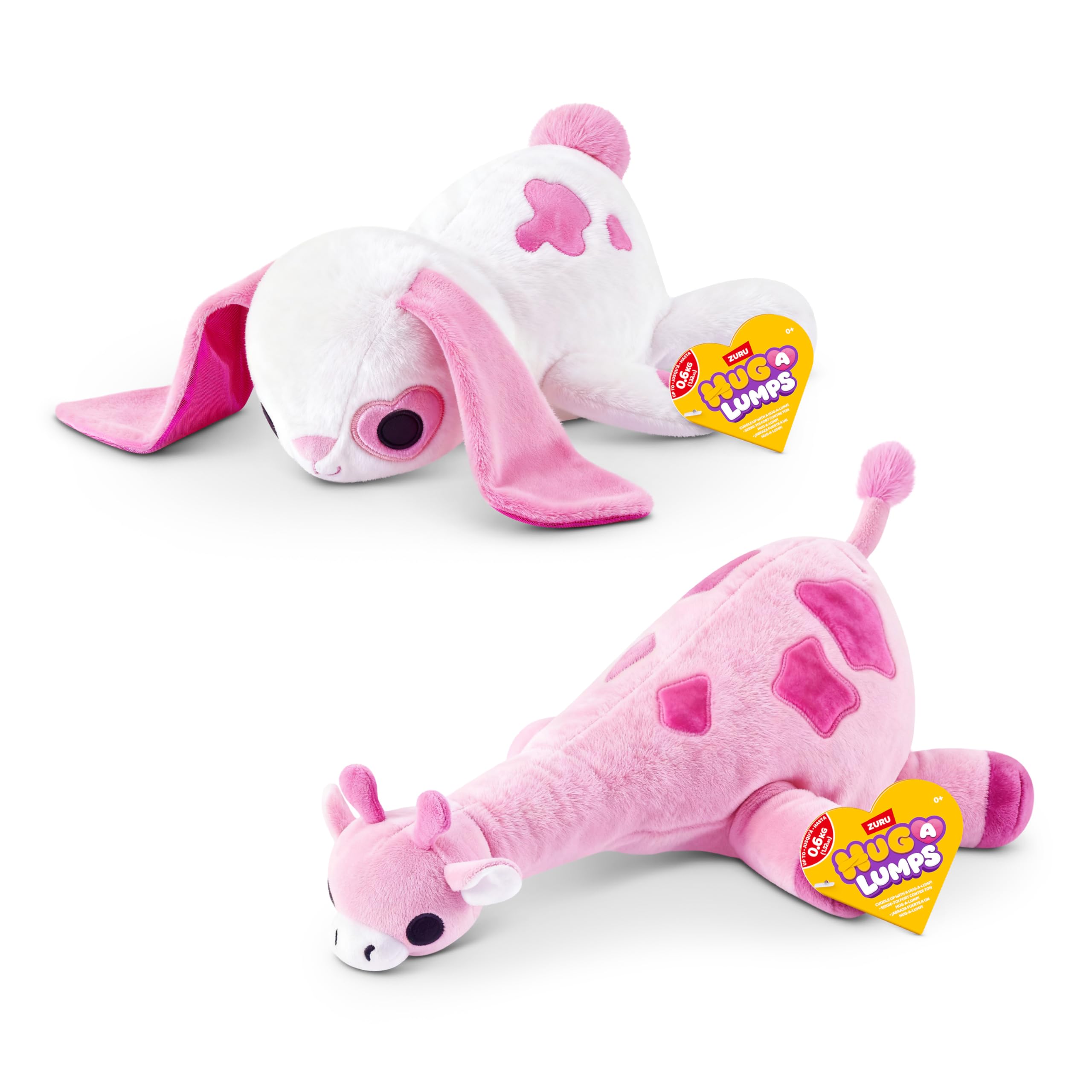 Hug-A-Lumps Love Collection Small Weighted Plush - 2 Pack | 0.75kg Each | Super-Soft Polyester