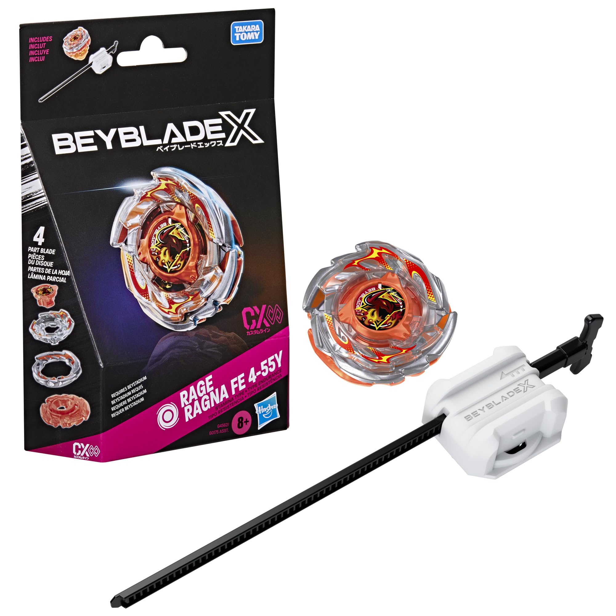 Hasbro Beyblade X Rage Ragna FE 4-55Y CX Infinity Starter Pack Set | Stamina Type Top | Ages 8+