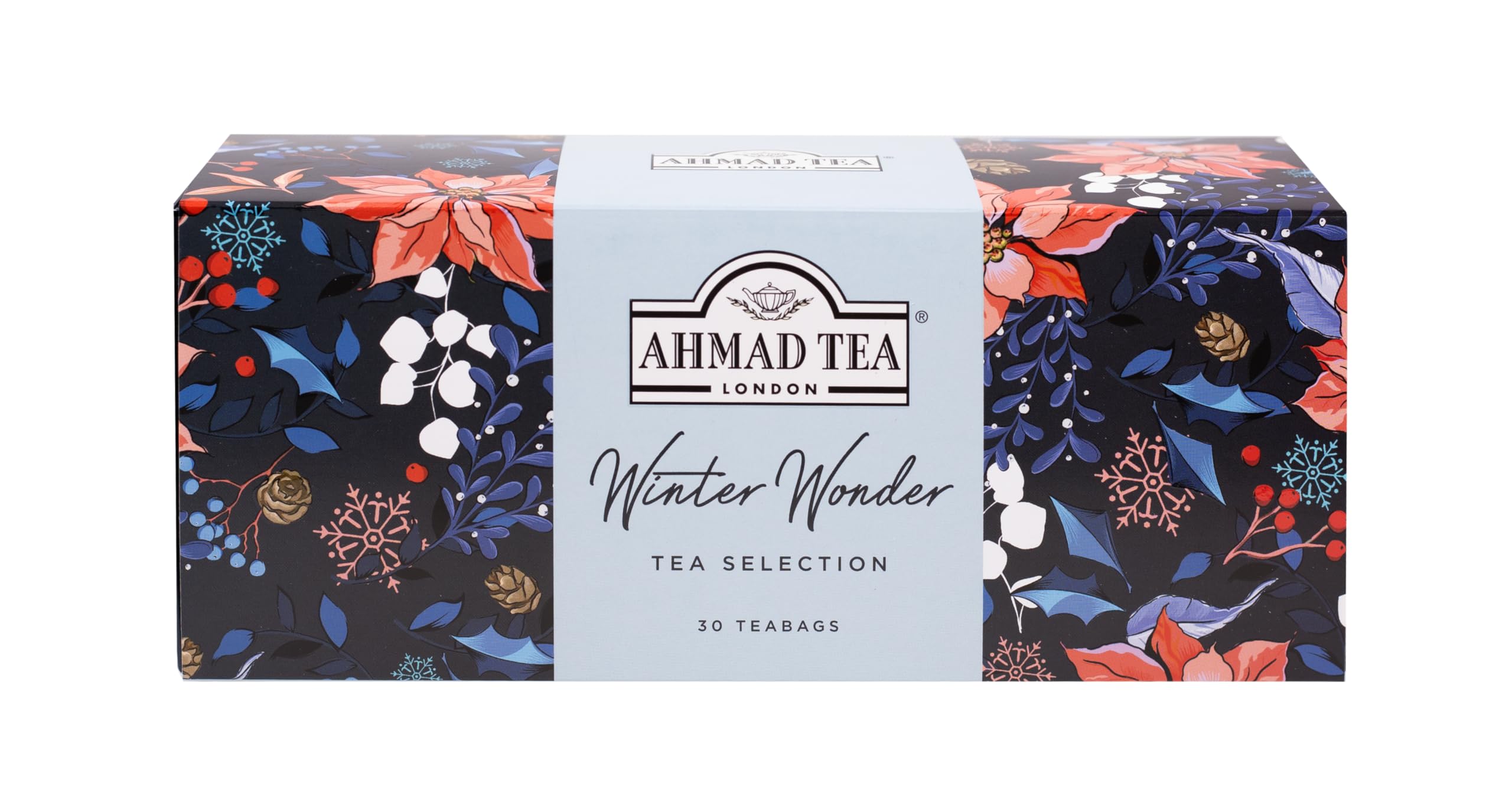 Ahmad Tea - Winter Wonderland Christmas Selection Pack - 30 Teabags (English Breakfast, Cinnamon Haze, Chai Spice) 1