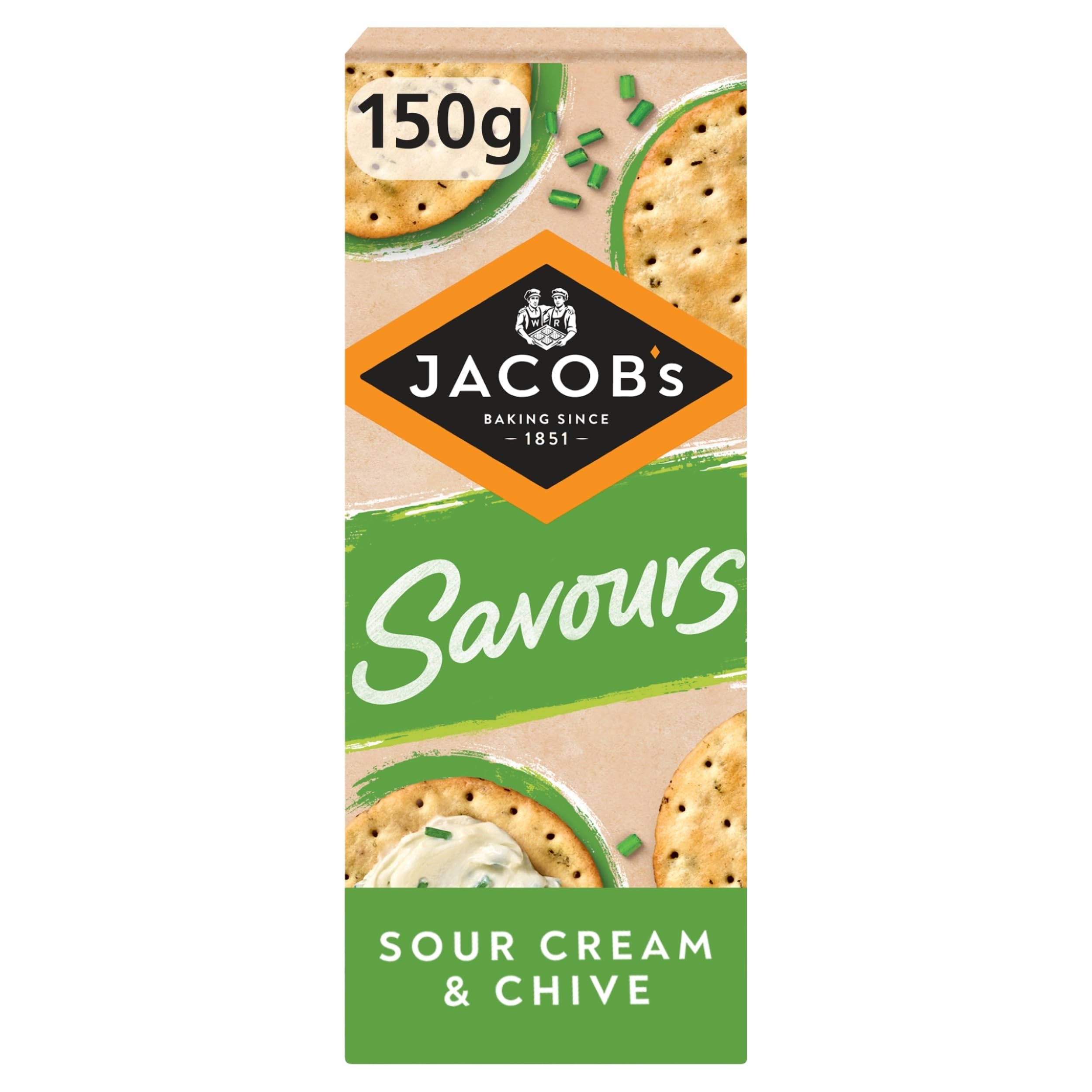 JACOB'S Mediterranean Rosemary Crackers Multipack - 5 x 38g Packs (190g Total) 1
