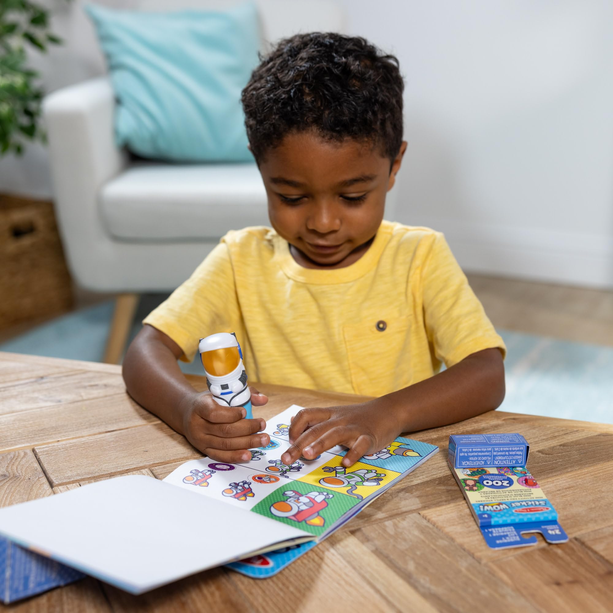 Melissa & Doug Sticker WOW! Astronaut Bundle - 500 Stickers, Atlas Stamper | Ages 3-7 7