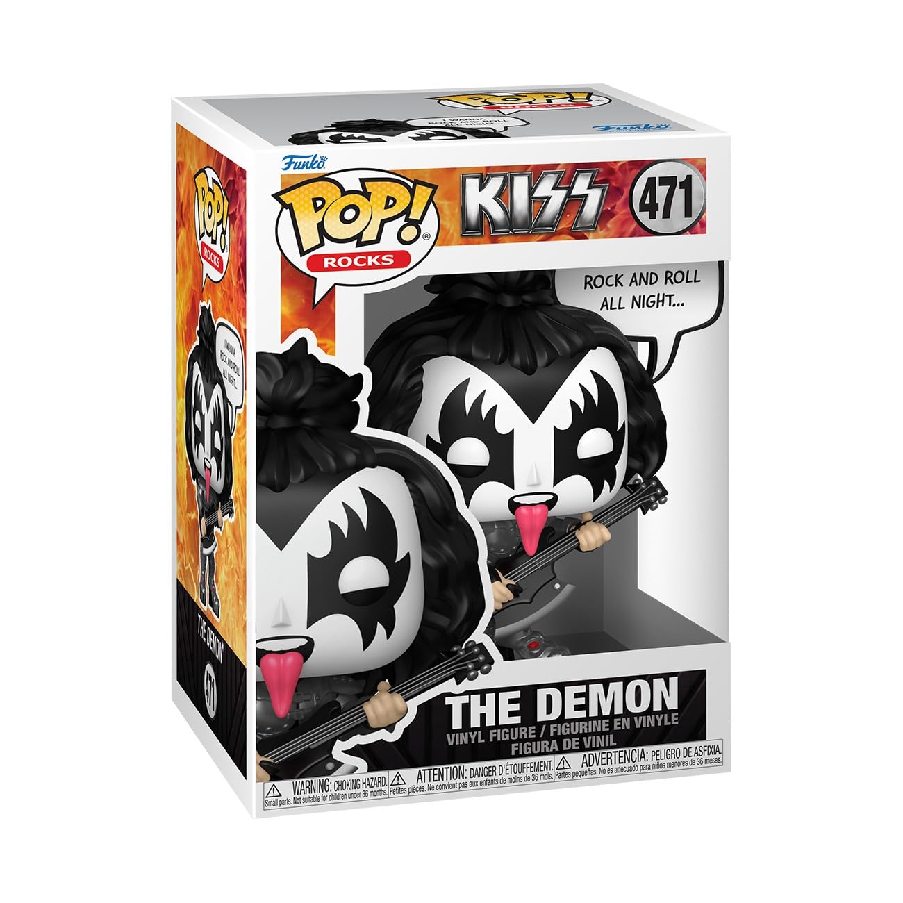 Funko Pop! Sayings: The Demon - (R&R All Night) - KISS Vinyl Figure 1